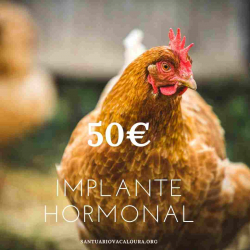 Implante hormonal para galiñas