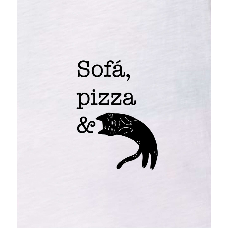 Sofá, pizza & gates